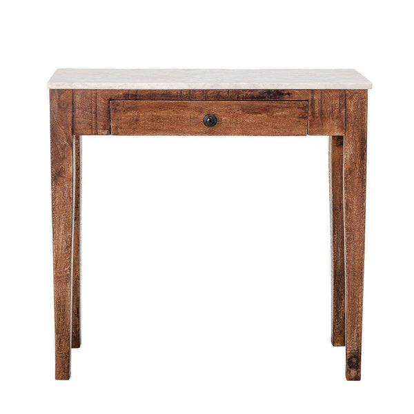 Wood & Marble Side Table - Mae It Be Home